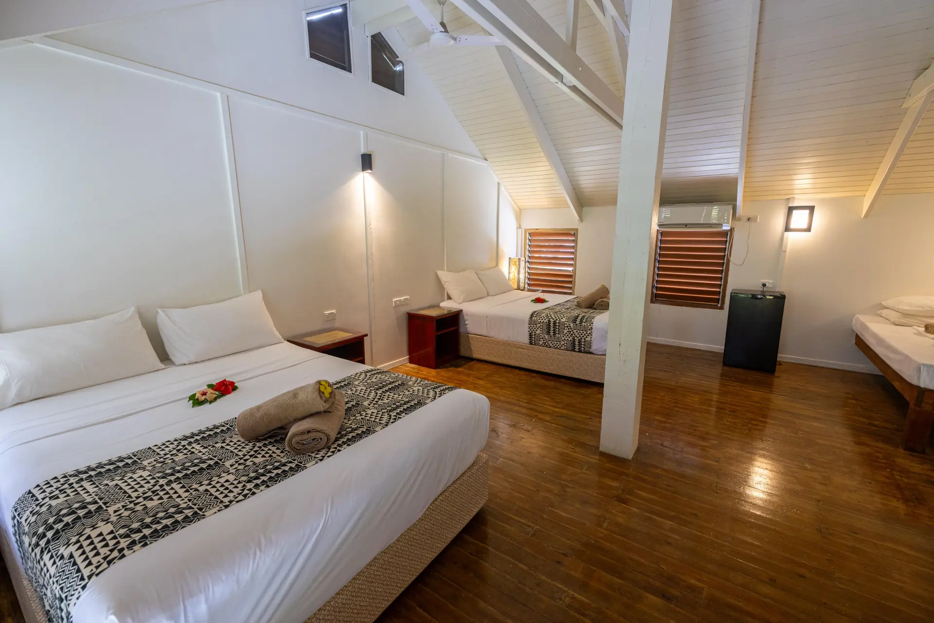 Family room with loft style beds