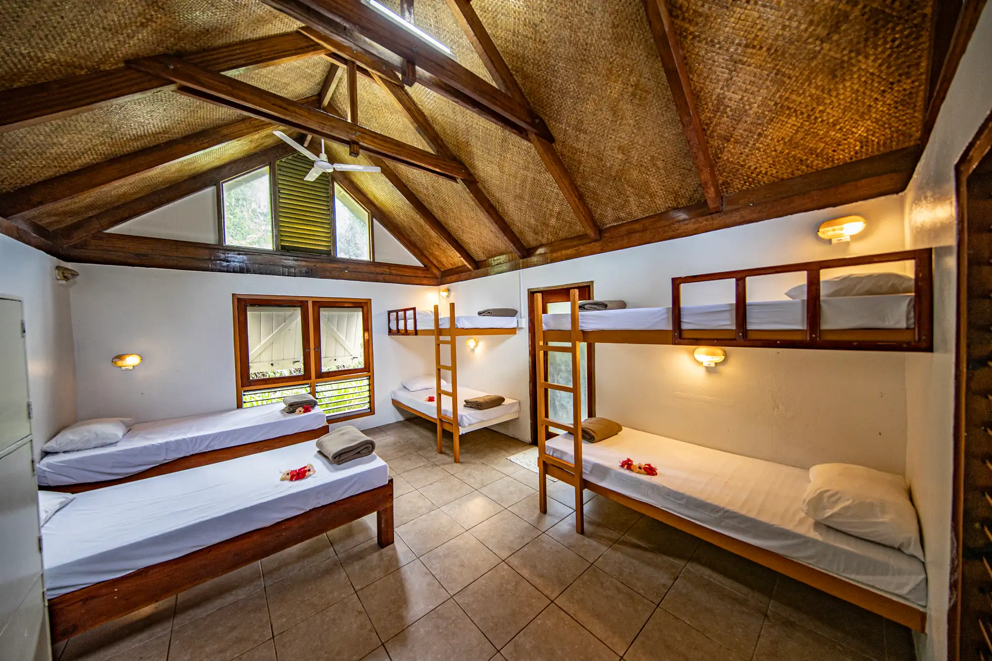 Shared dorms at Fiji Beachouse